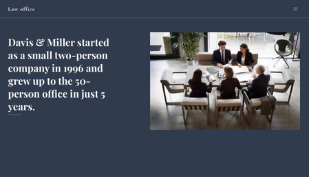 Law Office Website Template
