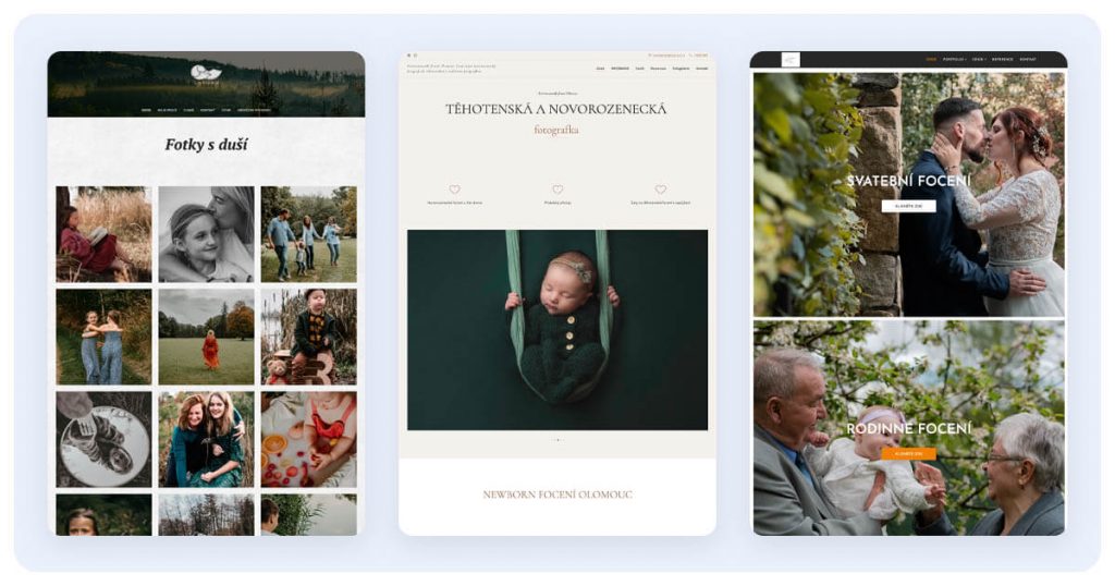 Fotografické weby na Webnode