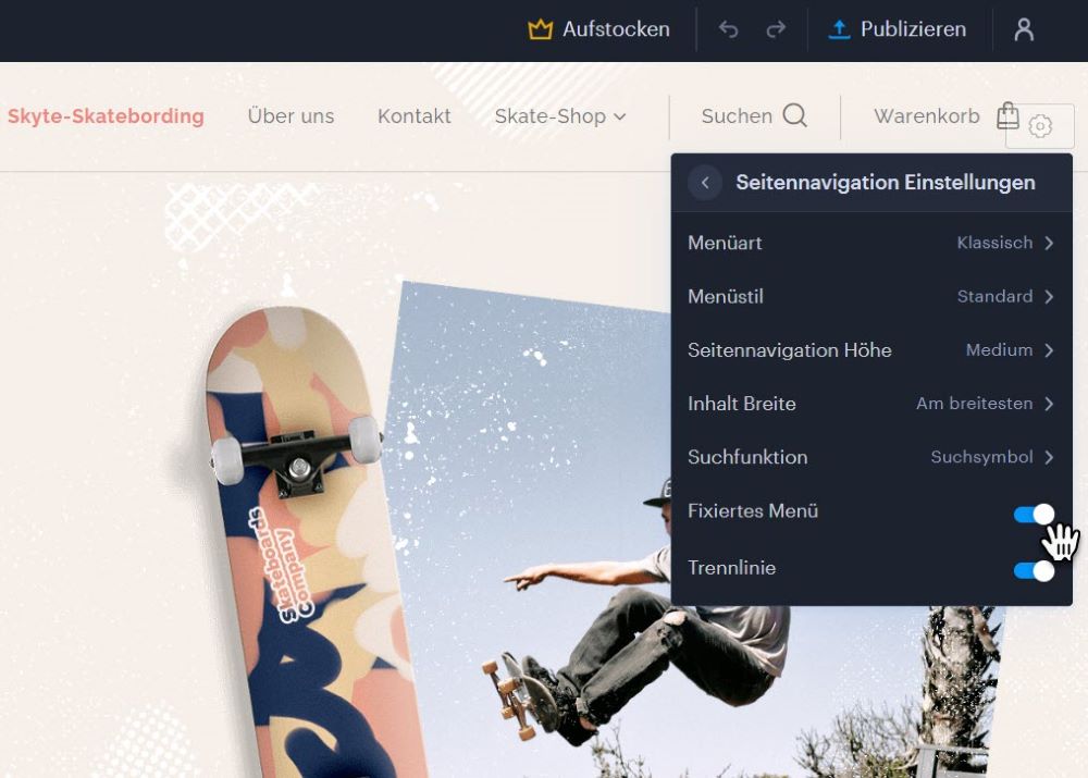 Sticky Navigation