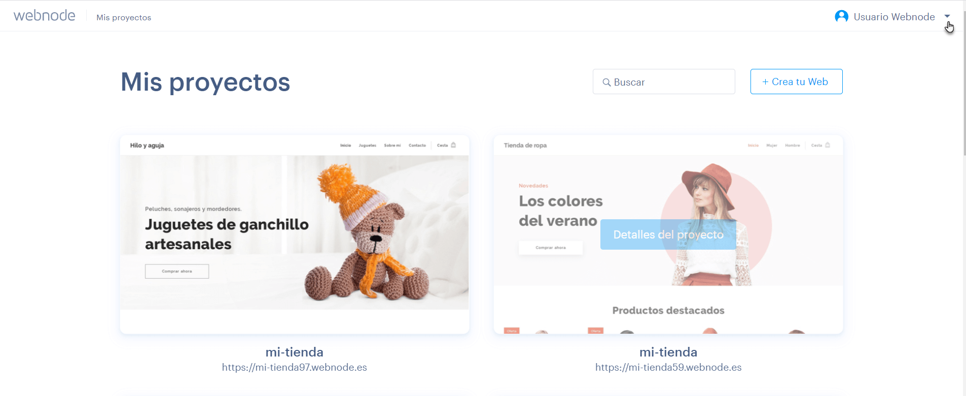 Haz clic en el menu