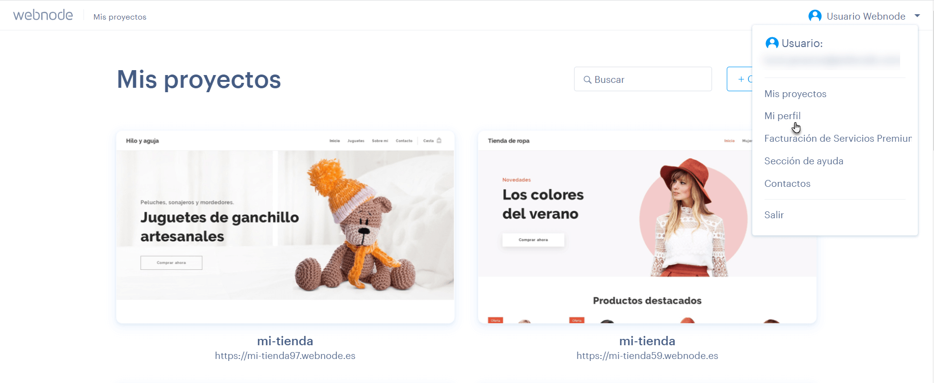 Haz clic en Mi perfil
