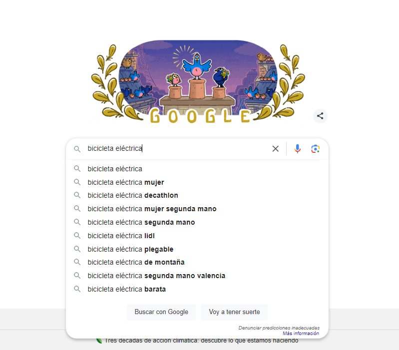 Función Autocompletar de Google