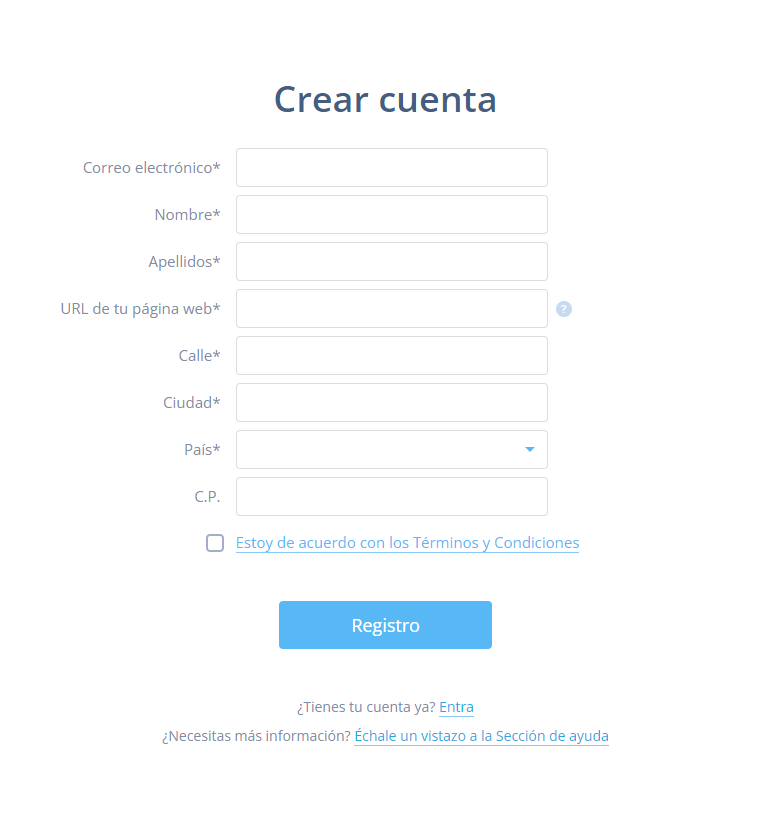 Inscripción en el Programa de Afiliados de Webnode