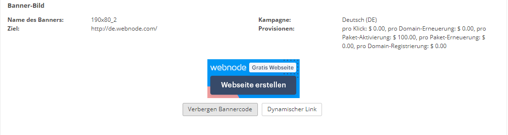 Banner wählen