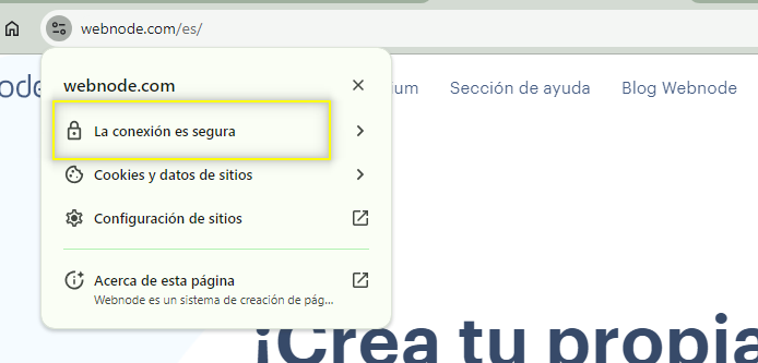Icono de conexión segura