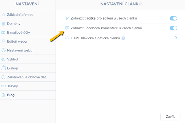 Tlačítka pro sdílení článku na sociálních sítích